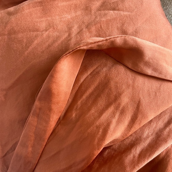 JJD KITTENISH Long Sleeve Orange Wrap Dress - Picture 8 of 8